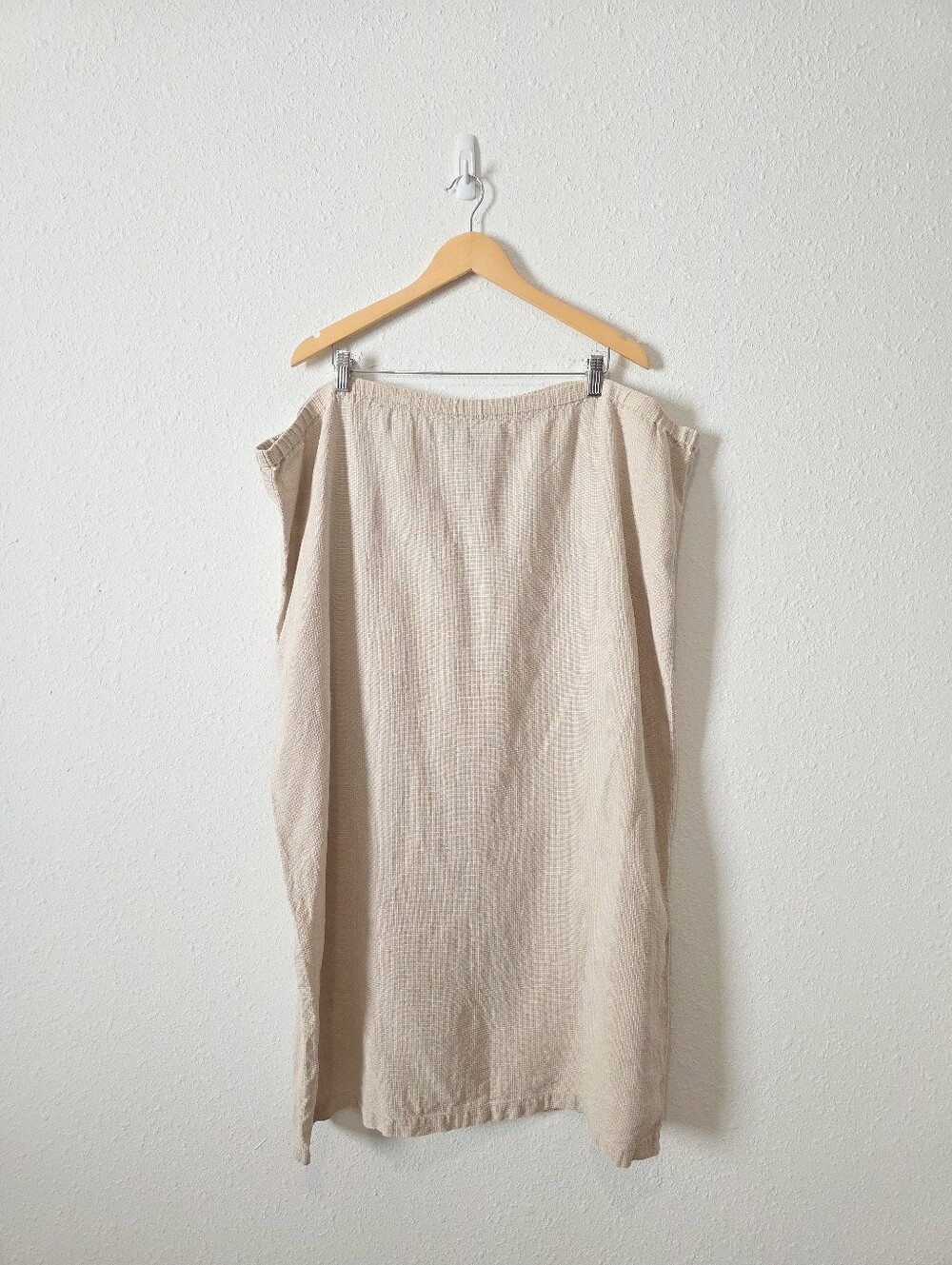 Eileen Fisher Neutral Linen Maxi Skirt 3X